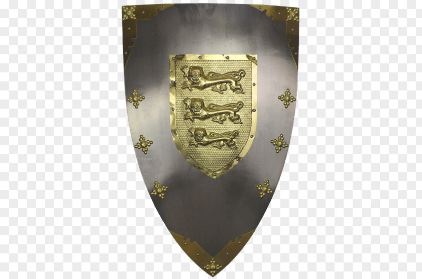 Royal Shield Knight Gold Buckler Steel PNG