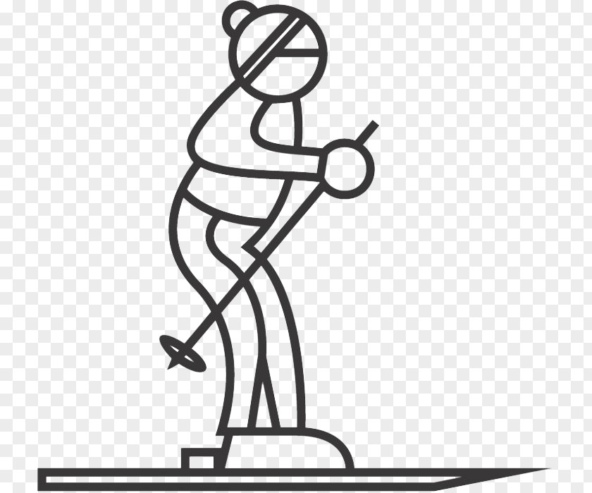 Skiing Drawing Coloring Book Winter Sport PNG