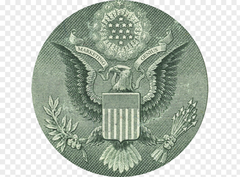 United States One-dollar Bill Great Seal Of The Dollar President PNG