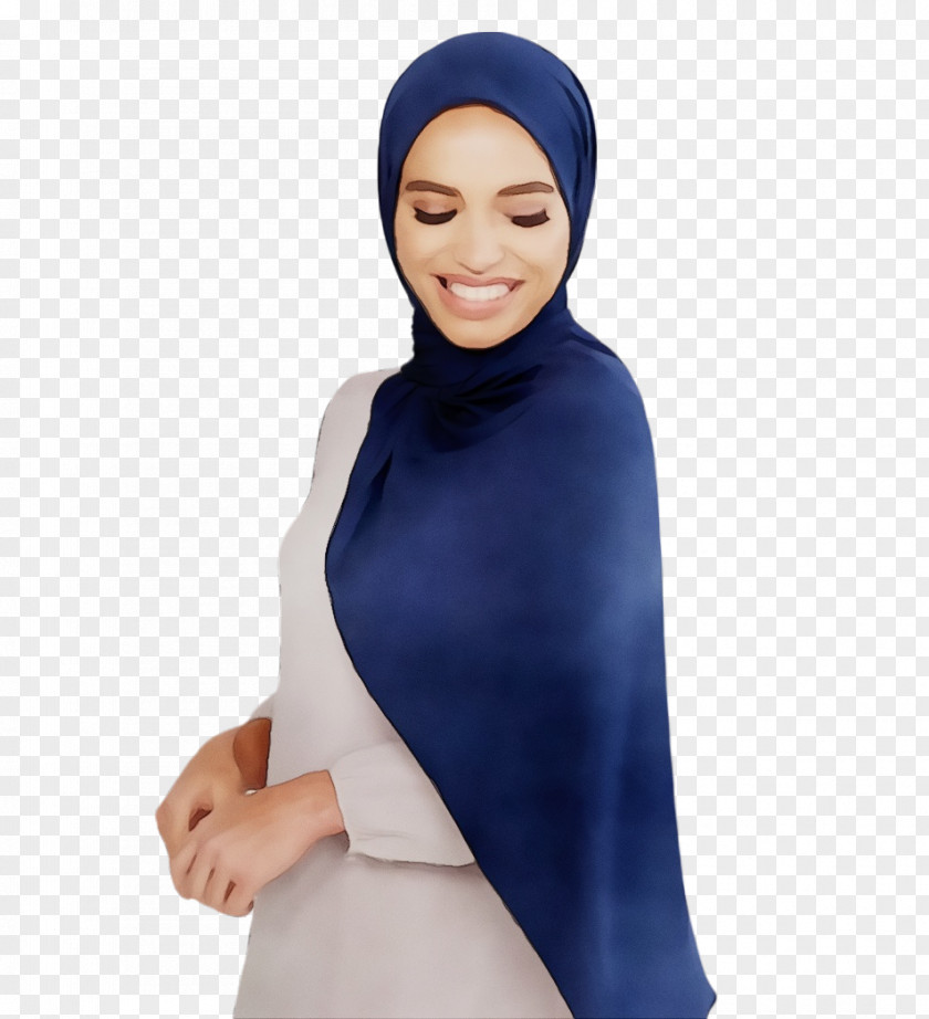 Hijab Blue Abaya Headgear Modest Fashion PNG