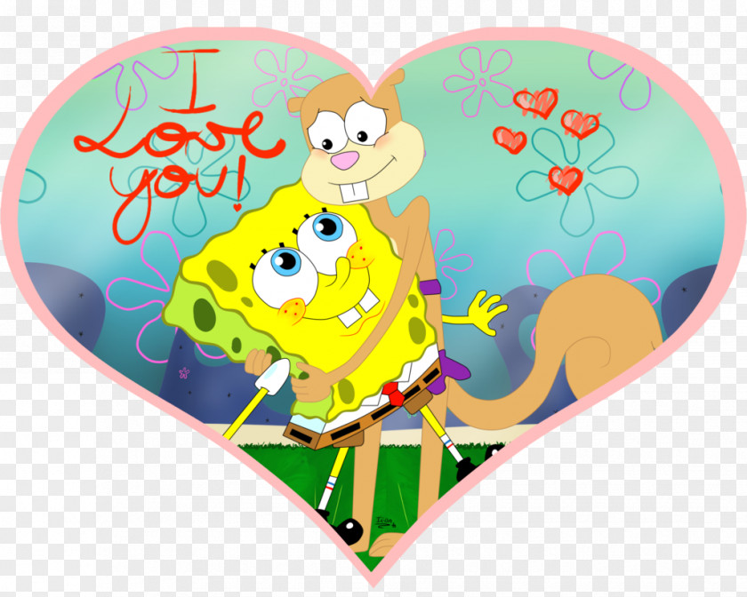 Lovers Card Sandy Cheeks T-shirt Hug The SpongeBob SquarePants Movie Art PNG