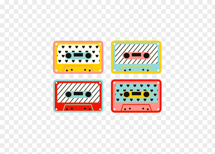 Radio Mixtape Compact Cassette Tape Recorder PNG