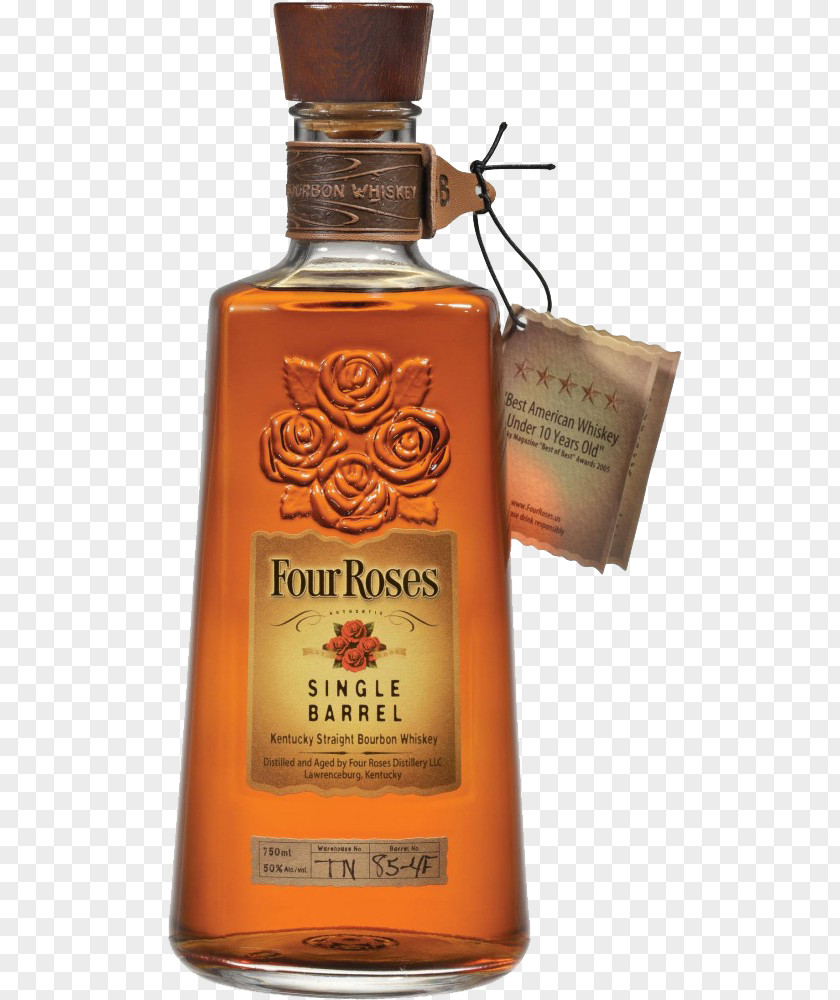 Beer Bourbon Whiskey Distilled Beverage Four Roses Single Barrel PNG