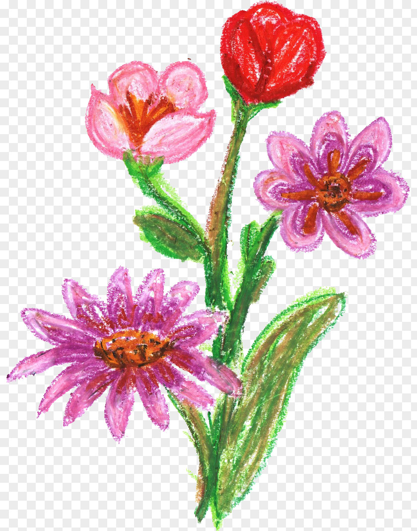CRAYONS Cut Flowers Floral Design Clip Art PNG