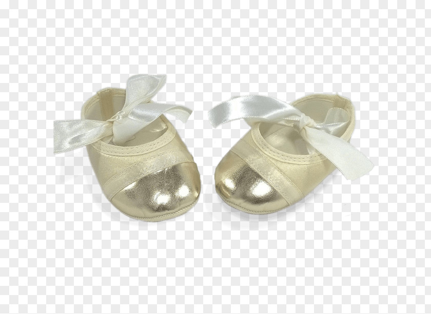 Perola Ribbon Gold Ballet Shoe Satin Beige PNG