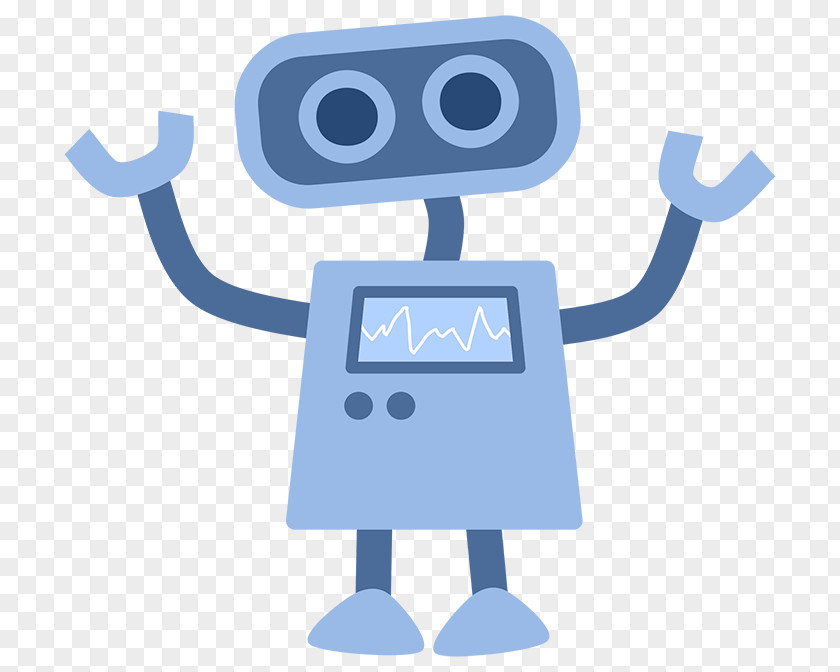 Blue Robot Robotics Child Internet Bot Line Follower PNG