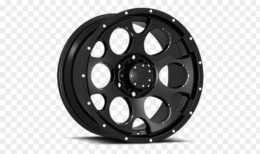 New Glossy Black Alloy Wheel Car Tire Rim PNG