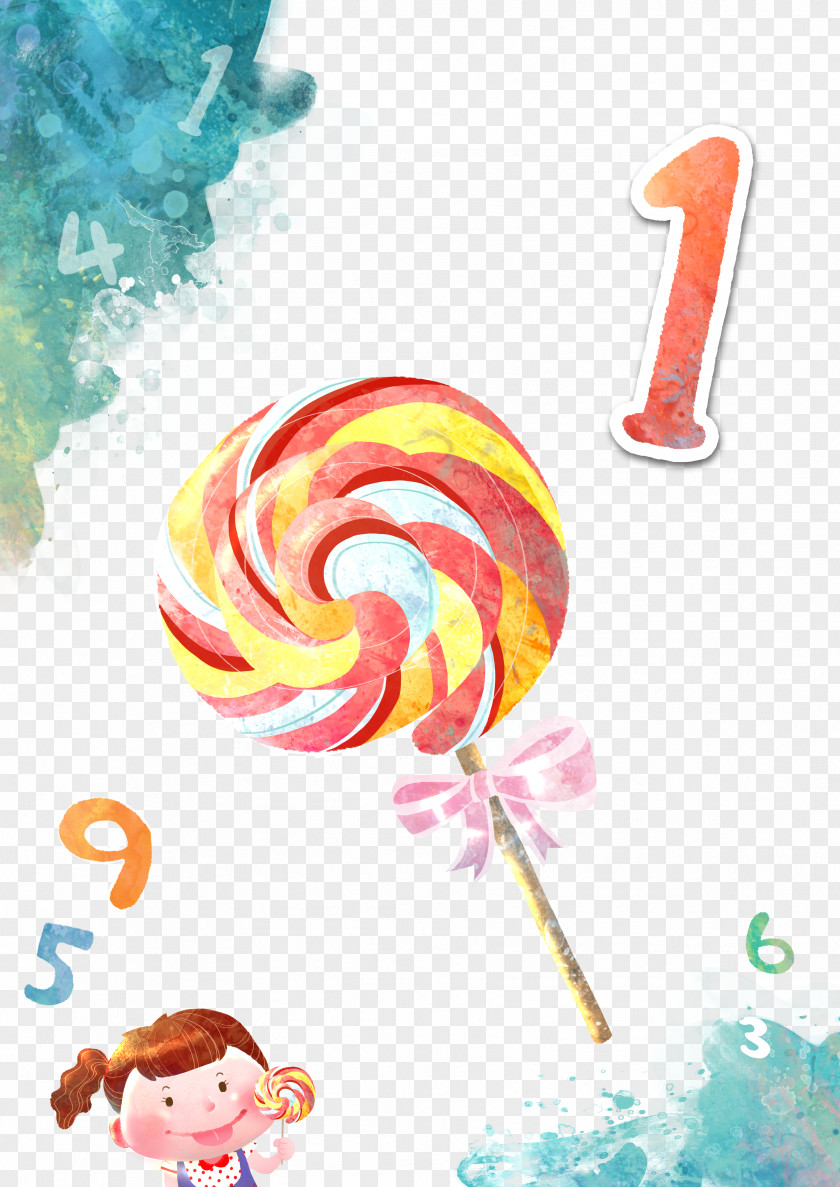 Sugar Cartoon Lollipop Illustration PNG