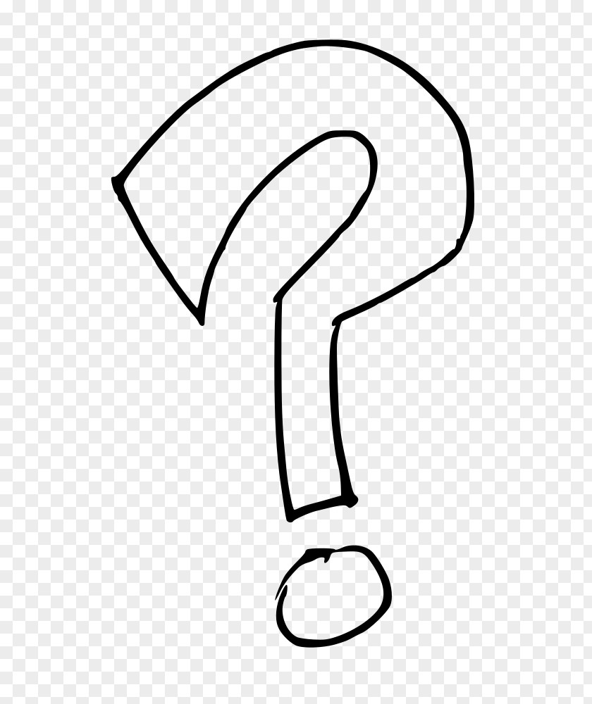 A Question Mark Coloring Book Clip Art PNG