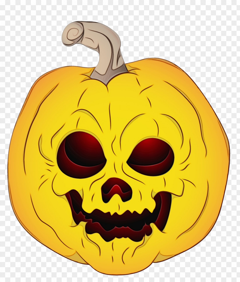 Cucurbita Fruit Halloween Pumpkin Cartoon PNG