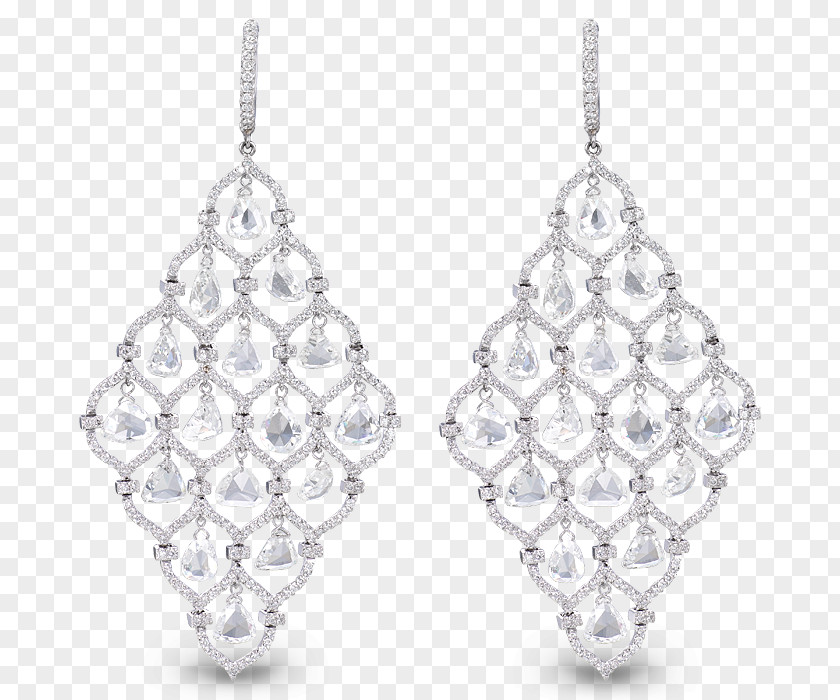 Diamond Earring Cut Jewellery Carat PNG