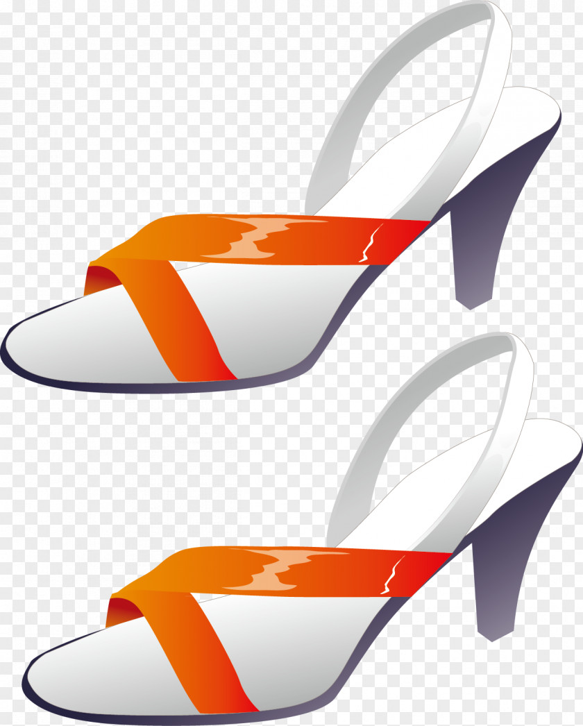 Ms. Sandals High-heeled Footwear Shoe Euclidean Vector PNG