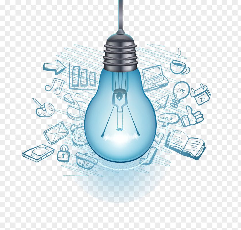 Vector Bulb Education Advertising Landing Page Web Hosting Service PNG