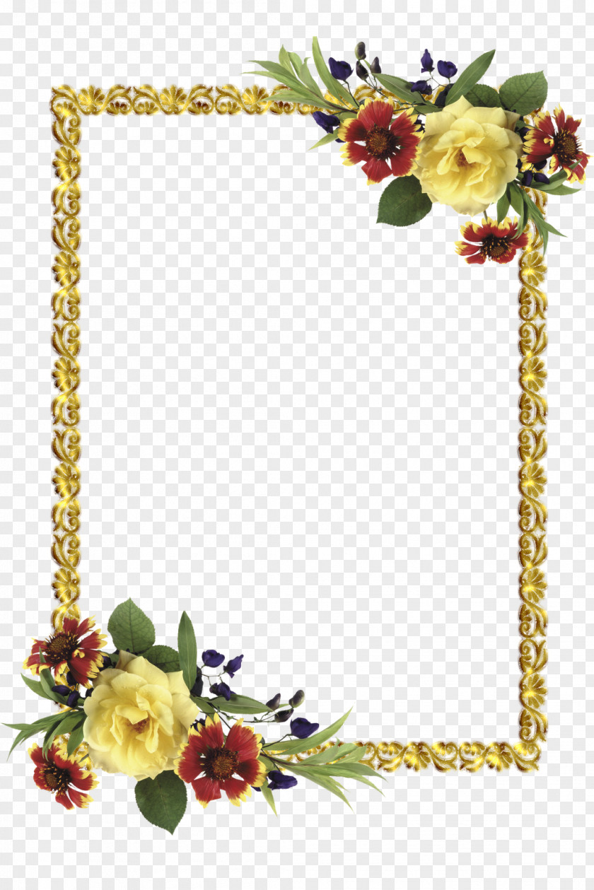 Flower Frame Paper Picture Frames PNG