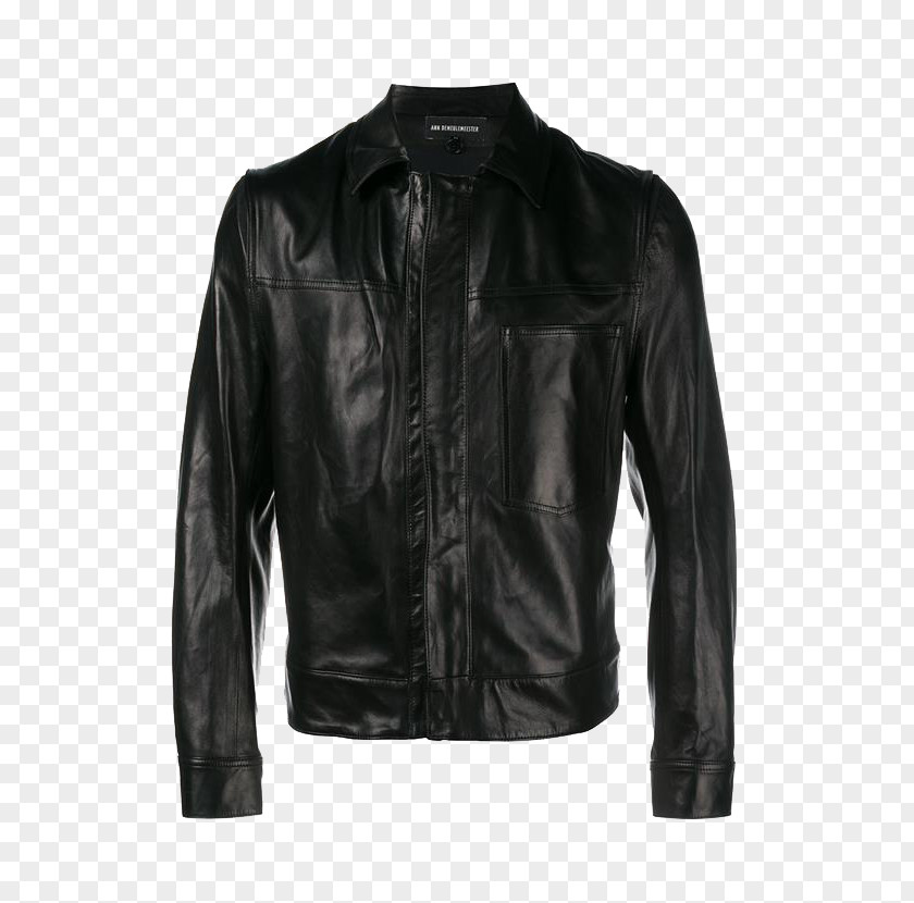 Men's Jackets Leather Jacket Flight Coat PNG