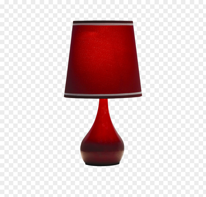 Red Material Bedside Tables Lighting Lamp Shades Light Fixture PNG