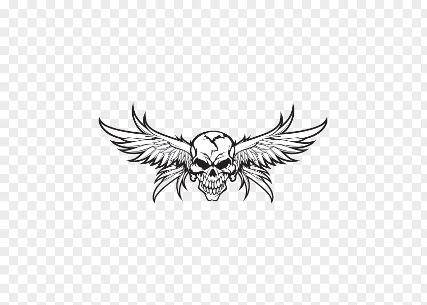 SKULL WITH WINGS Tattoo Art Drawing Skull PNG