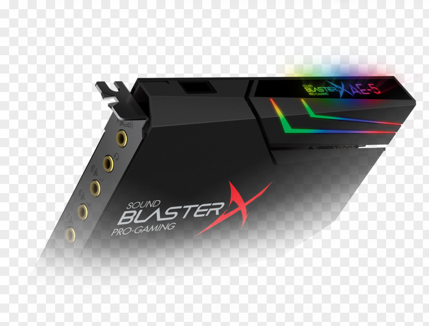 Sound Card Blaster X-Fi Cards & Audio Adapters Creative Technology BlasterX AE-5 Labs PNG