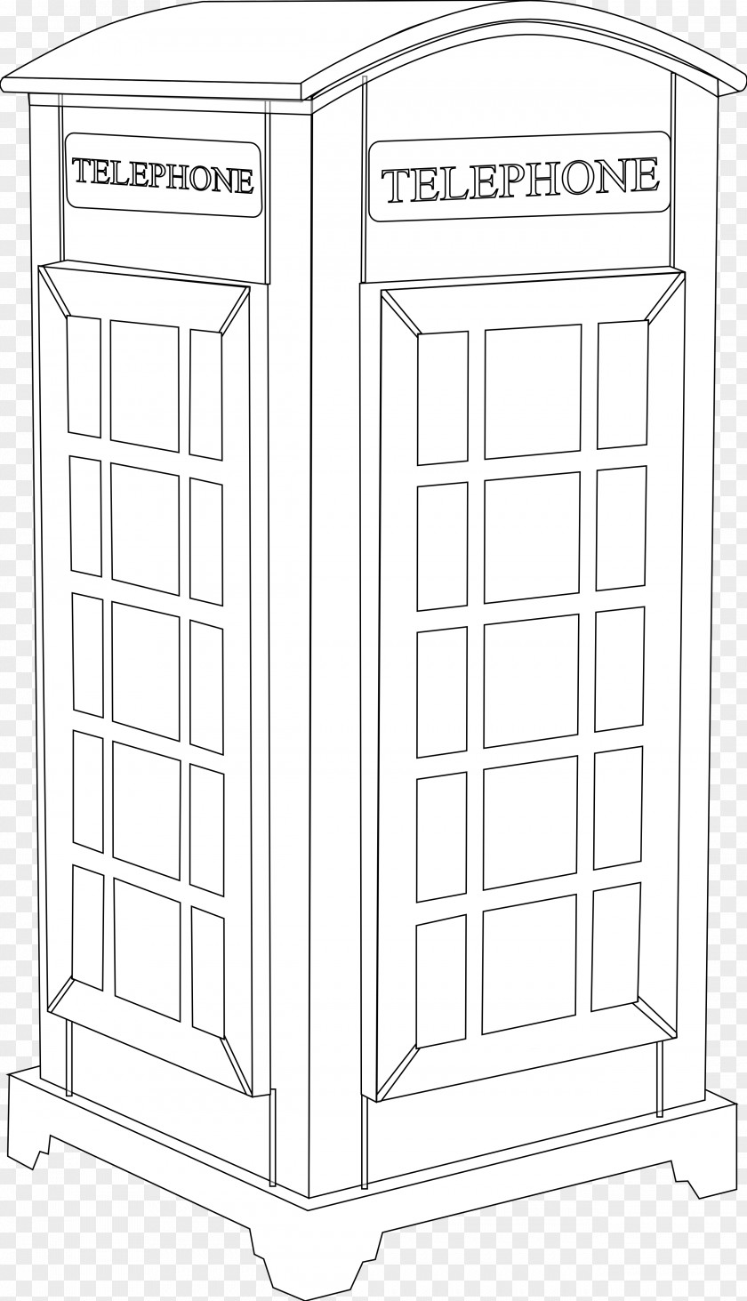 Telephone Booth Cliparts Line Art Clip PNG