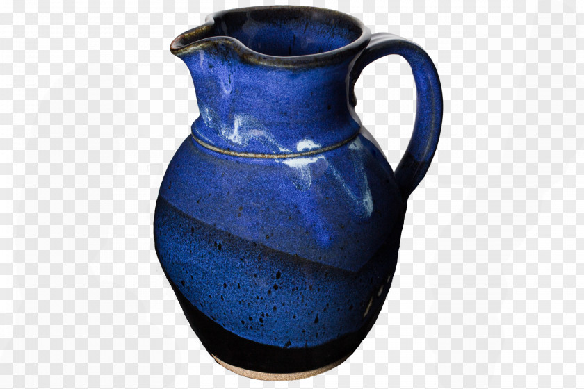 Vase Jug Pottery Ceramic Cobalt Blue PNG