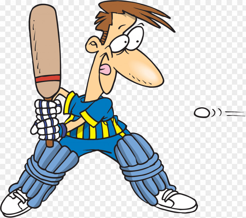 Cricket Cartoon Batting Sport Clip Art PNG