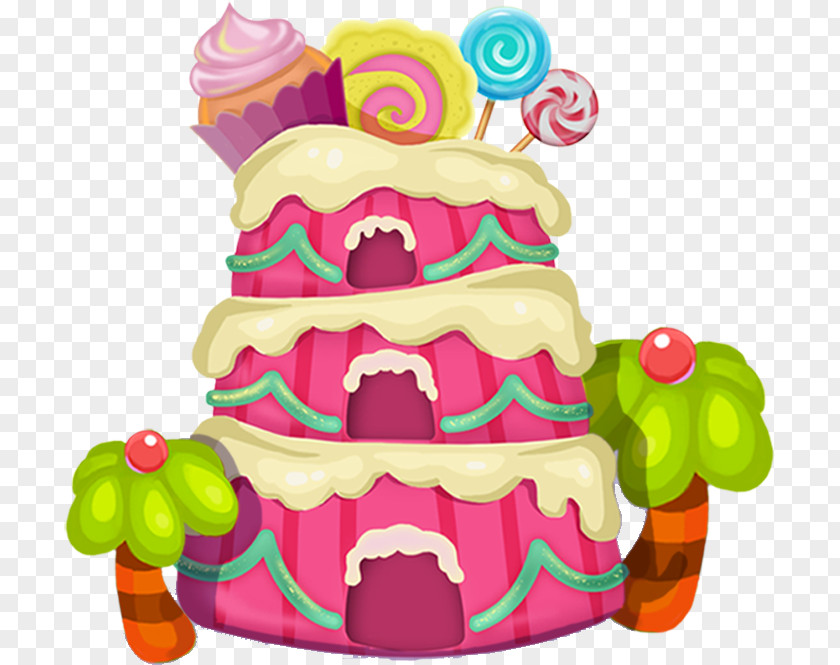 Cartoon Creative Cake Cupcake Lollipop Tart Torte Layer PNG