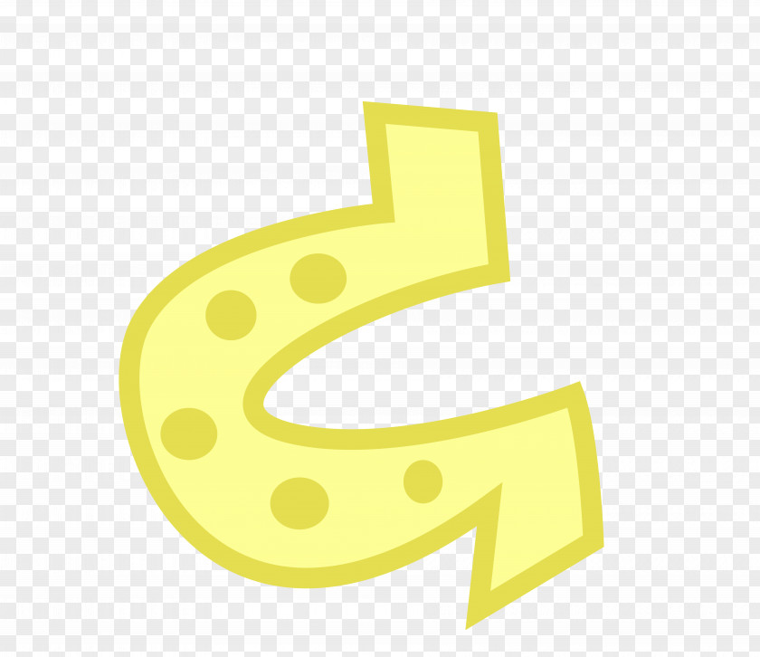 Horseshoe Number Symbol Yellow PNG