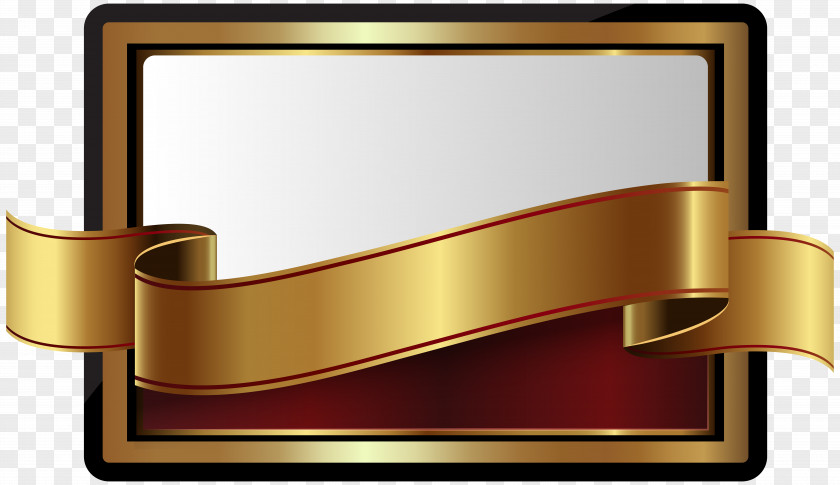 Label With GOLD Banner Template Clip Art Blog PNG