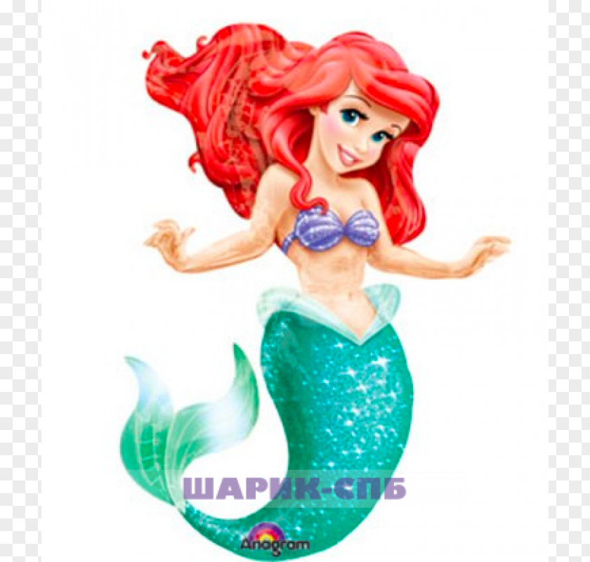 Balloon Ariel Party Disney Princess Mermaid PNG