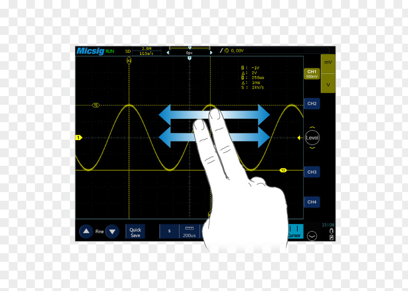 Gradient Division Line Electronics Oscilloscope Television Channel Display Device Bandwidth PNG