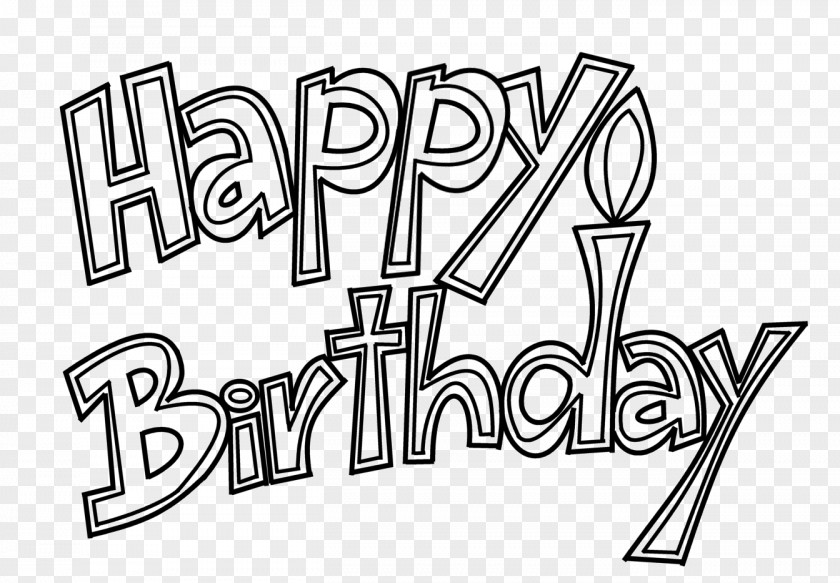 Happy Birthday Coloring Book Cake Drawing Greeting & Note Cards PNG