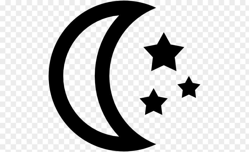 Star And Crescent Lunar Phase Symbol Moon PNG