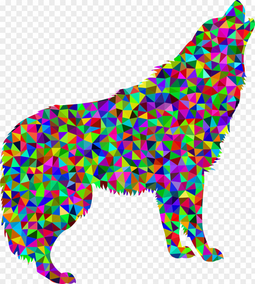 Wolf Brain Color Clip Art PNG