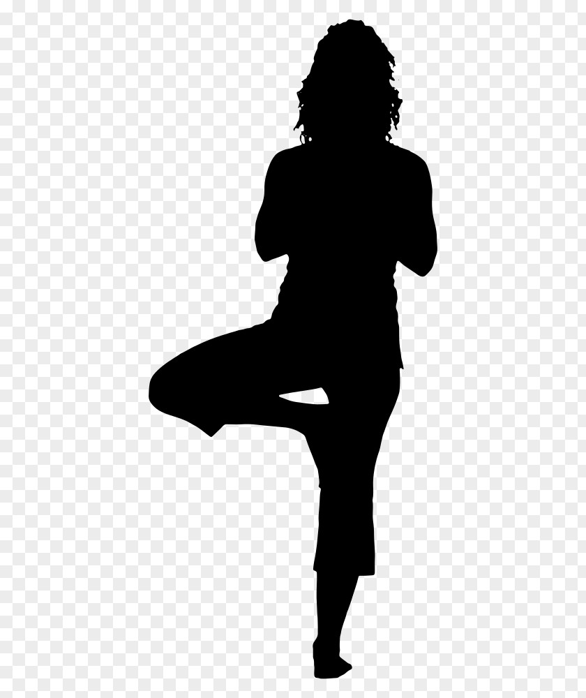 Yoga Woman Silhouette Clip Art PNG