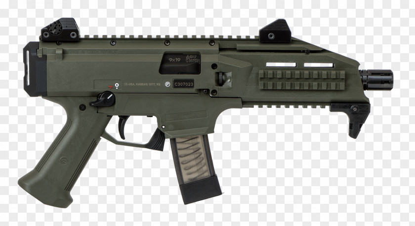 Handgun CZ Scorpion Evo 3 Semi-automatic Pistol CZ-USA Česká Zbrojovka Uherský Brod Firearm PNG