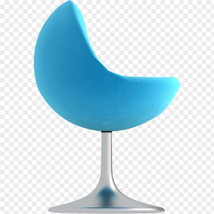 Venus Turquoise Teal Furniture Plastic Chair PNG