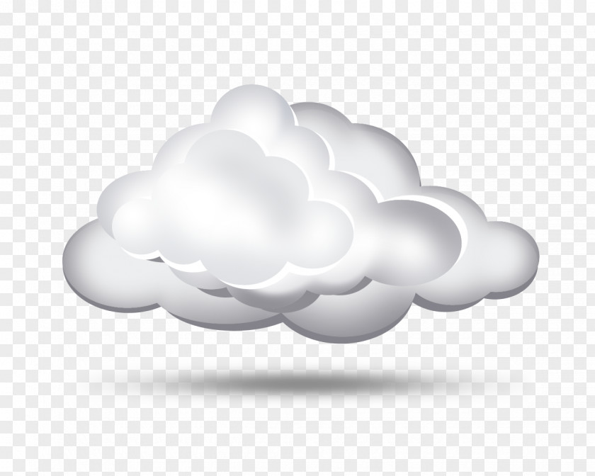 Hand-painted Clouds Cloud Computing Icon PNG
