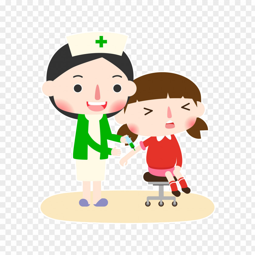 Vector Illustration Baby Injections Child Physician Nursing Nurse PNG