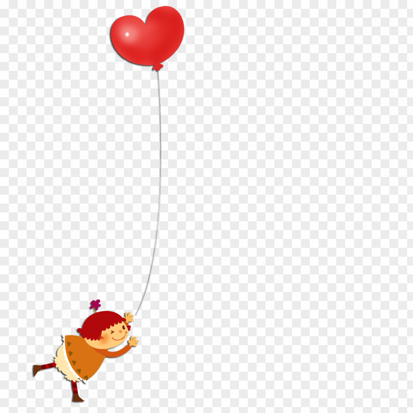 Balloon Girl Red PNG Red, playing with balloons clipart PNG