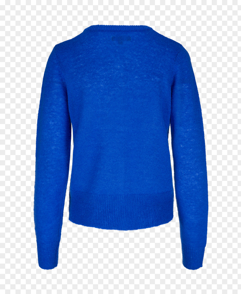 Louie Cardigan Cobalt Blue Shoulder Wool PNG