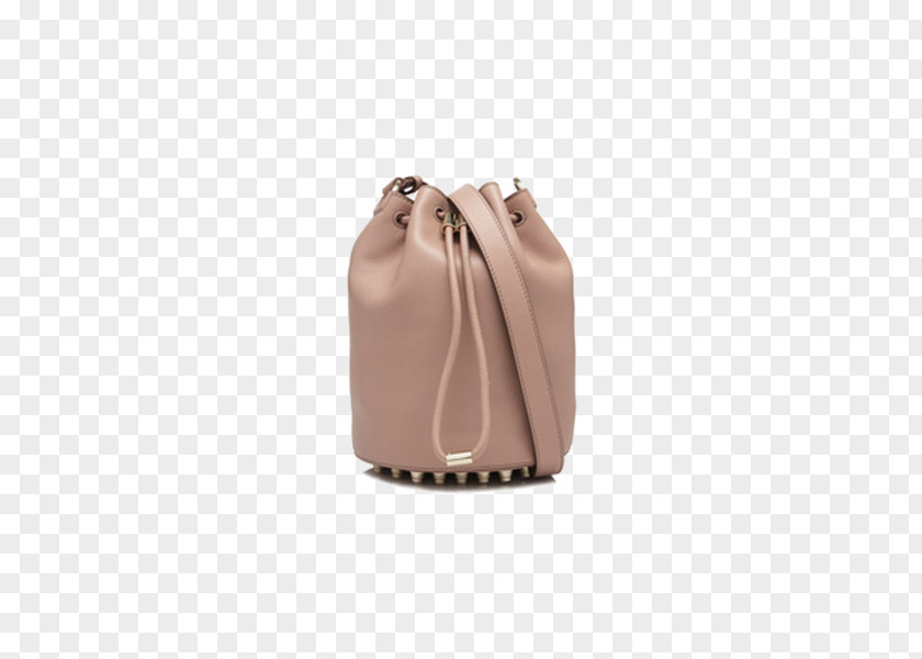 Light Pink Bucket Bag Handbag Shoe Paper PNG