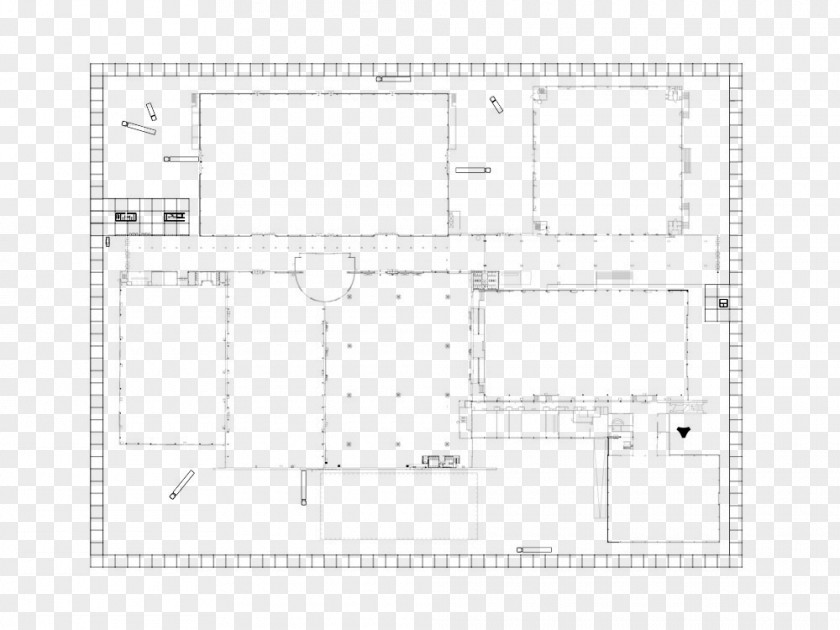 Line Architecture Floor Plan PNG