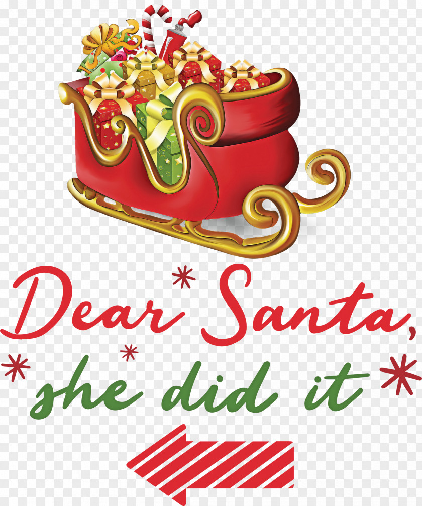 Dear Santa Claus Christmas PNG