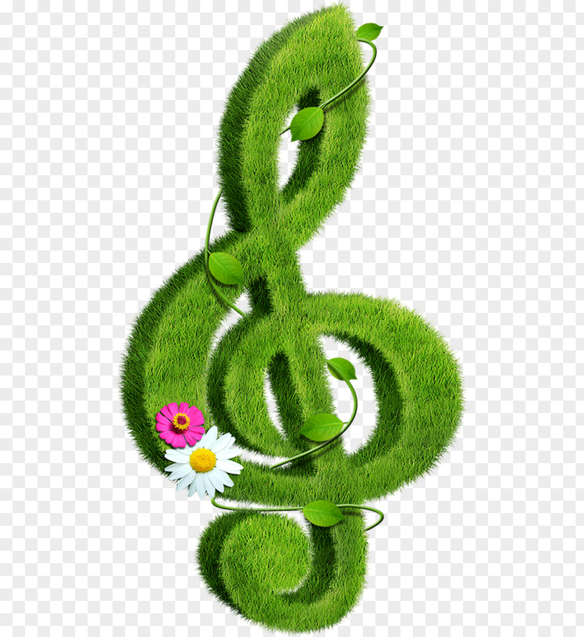 Grass Notes Musical Note PNG