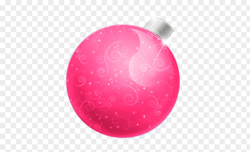 Pink Christmas Ball Ornament Free Clip Art PNG