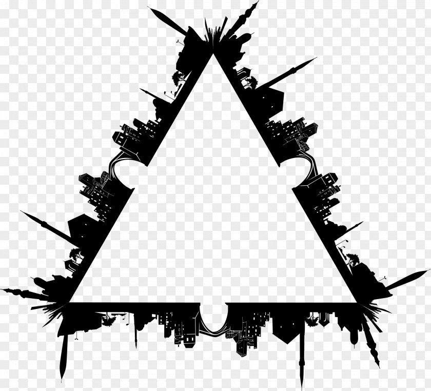 Triangle Cities: Skylines Silhouette Clip Art PNG