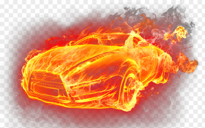 Car Vehicle Fire Flame PNG