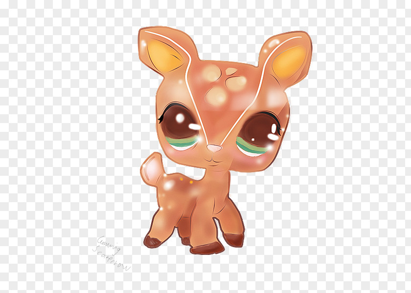 Cute Deer Drawing Digital Art Cat Clip PNG