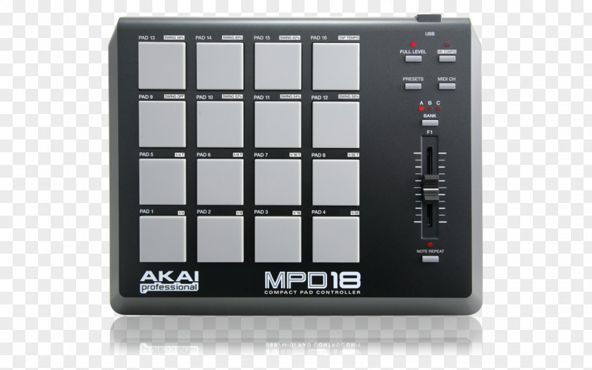 Musical Instruments Akai MPD18 MPC MIDI Controllers Professional MPK Mini MKII PNG