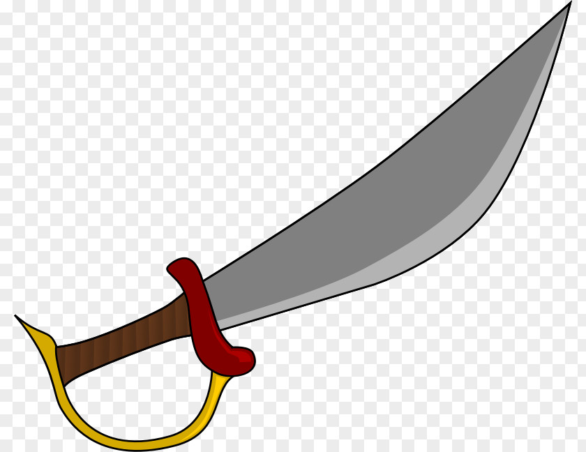 Pirate Clip Art Cutlass Knife Sword PNG
